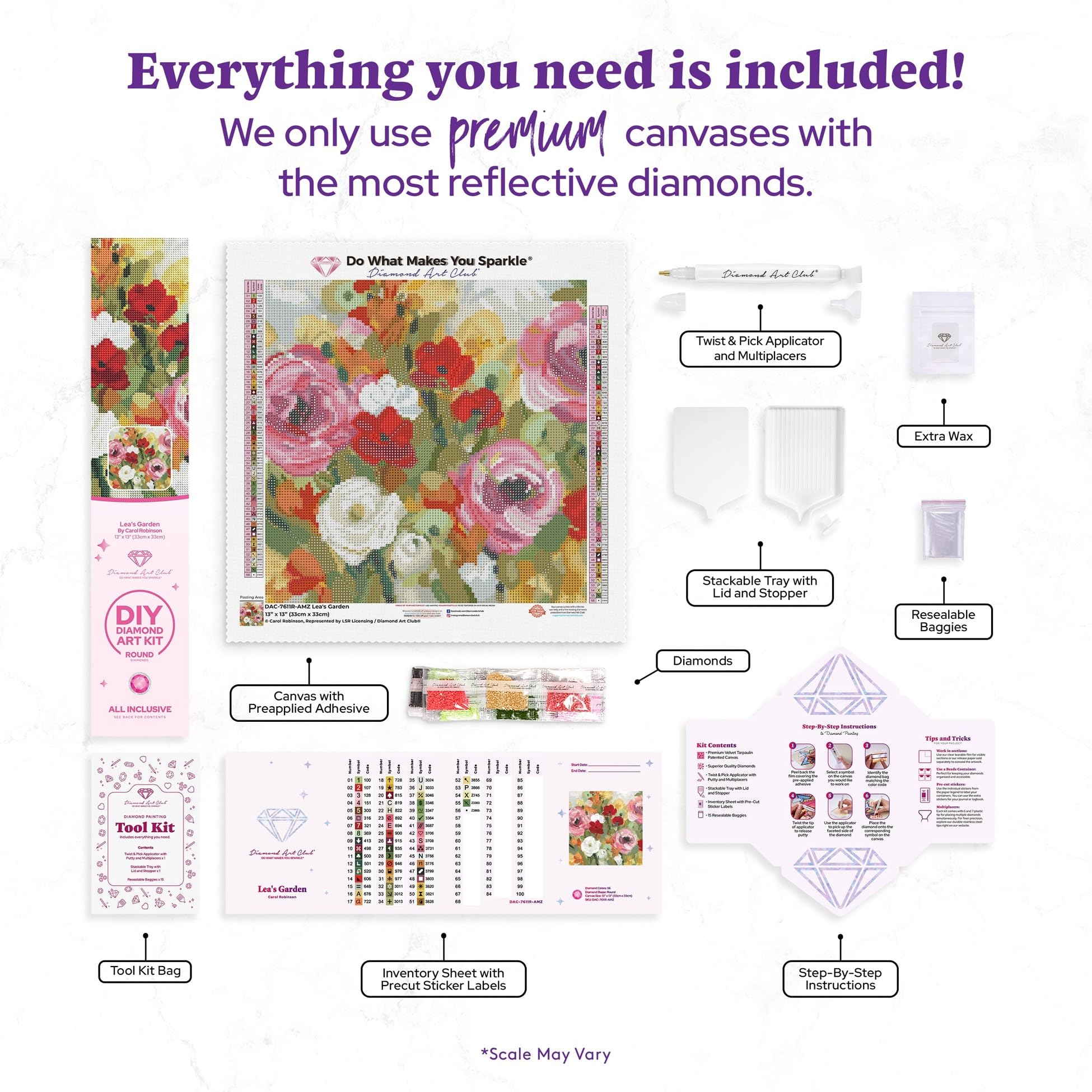 Amazon.com: DIAMOND ART CLUB Lea's Garden Diamond Painting Kit