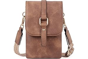 Small Crossbody Purses for Women - Slim Faux Leather Vertical Phone Shoulder...