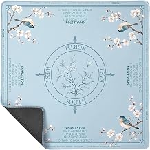 Mahjong Mat for Table 32.5x32.5, 3mm Anti-Slip Noise Reduction-Sparrow