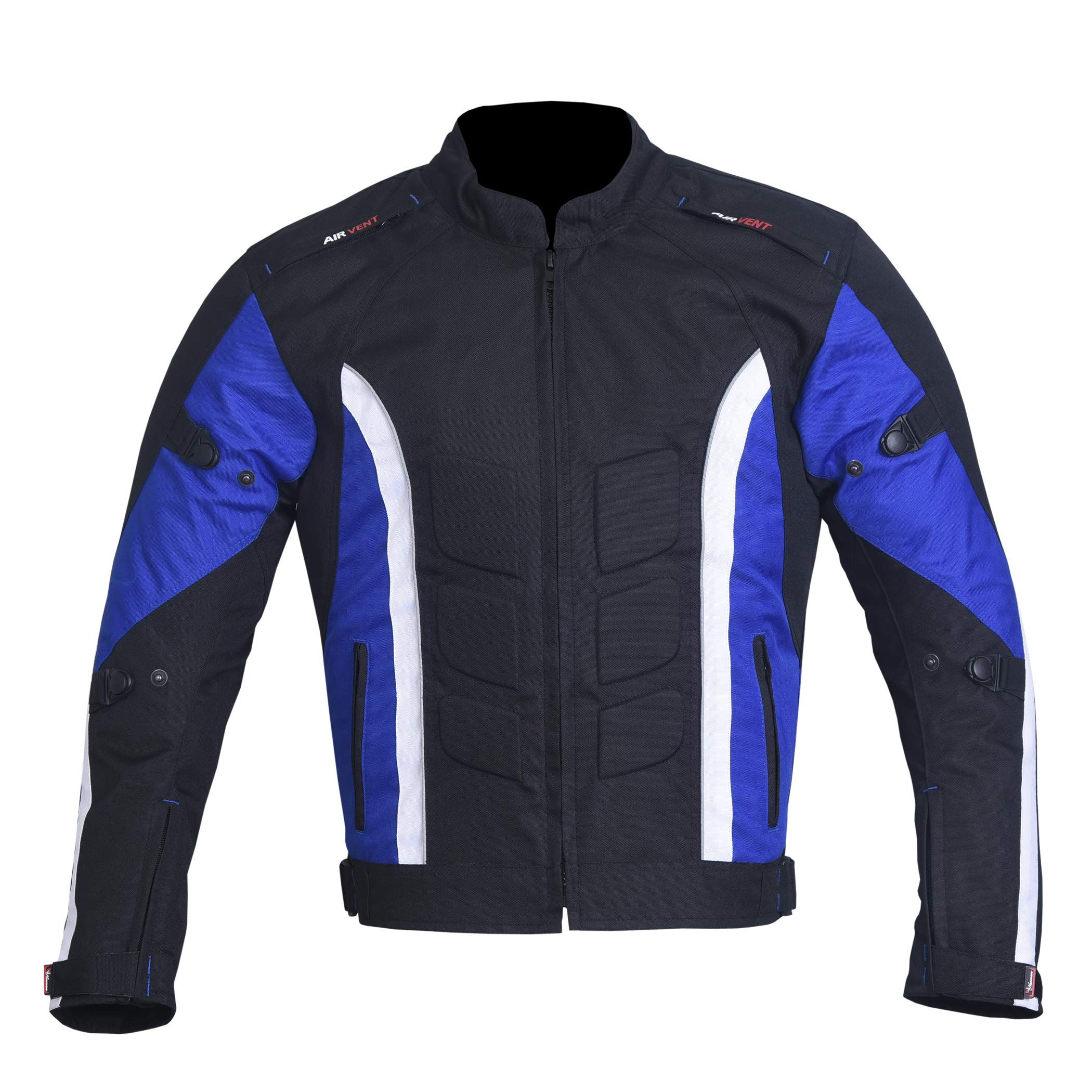 Norman Men's Blue Motorbike Motorcycle Waterproof Protection Jacket Armour Jacket Protective Jacket For (As8, Alpha, Xx_l, Regular, Regular, )