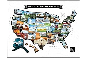 Picturesque Map: Unveil the Splendor of America Through Scratch-Off Adventures