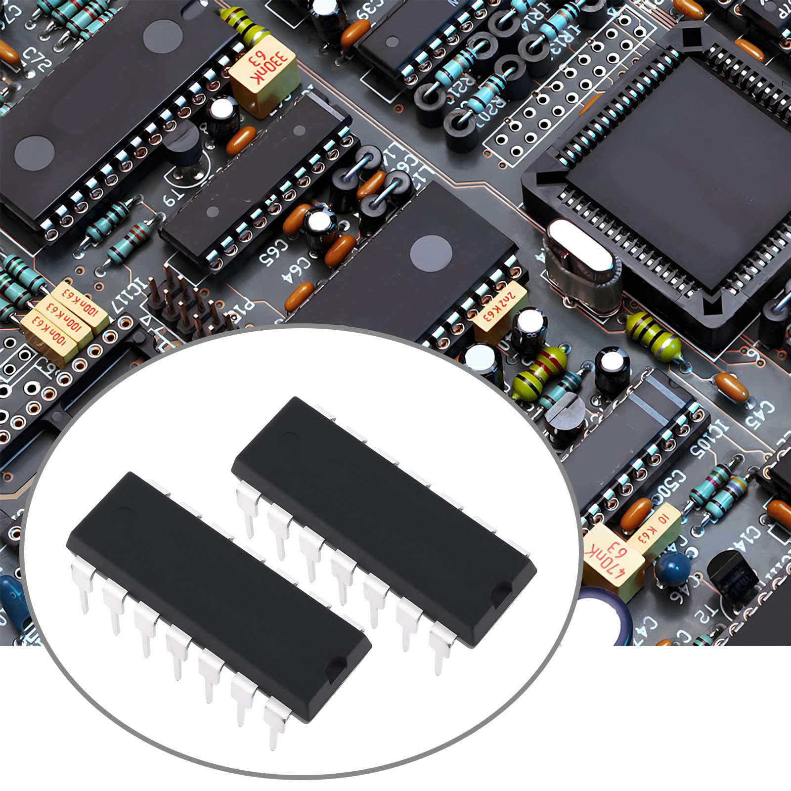 EMSea 10 Pezzi di Circuito Integrato A 14 Pin 74LS74AN SN74LS74AN per Prodotti Elettronici
