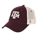 NCAA Zephyr Texas A&M Aggies Mens University Relaxed Hat, Adjustable, Team Color/Stone