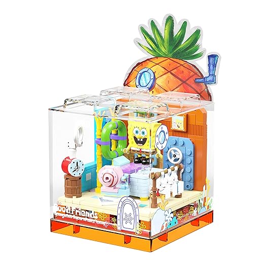 Exquisite Toy Building Block Box Set Series Pineapple House Building Blocks Birthday Gifts for Boys and Girl with Themed Characters for 14+ Teenagers & Adults