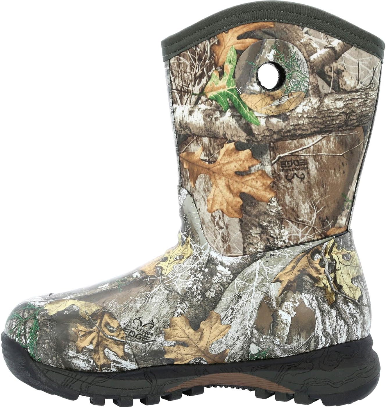 Rocky Kids Spike Rain Boot, Realtree Edge, 8 US Unisex Toddler