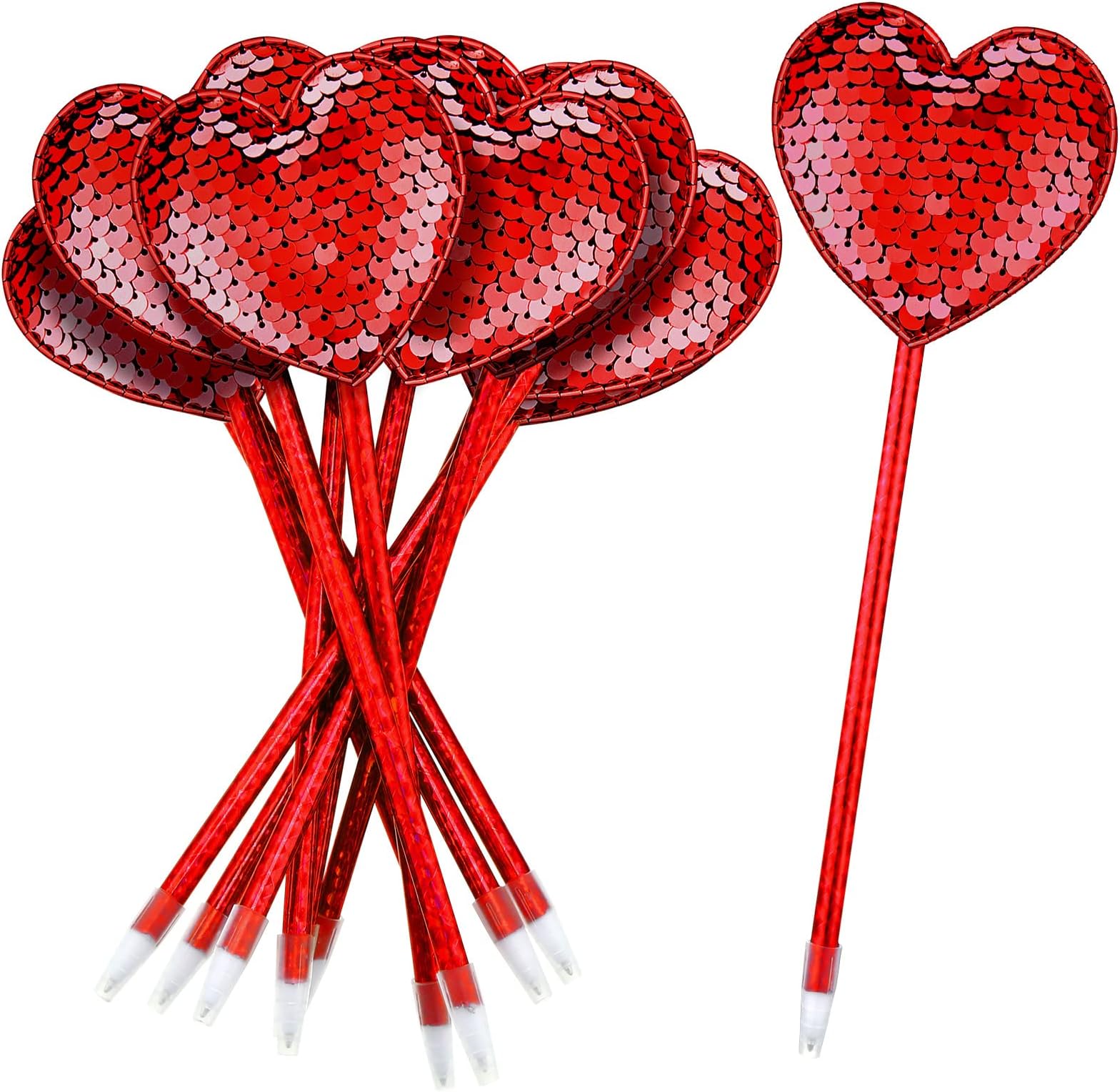 Amazon.com : 36 Pieces Valentine's Day Heart Shaped Pens Stationery ...