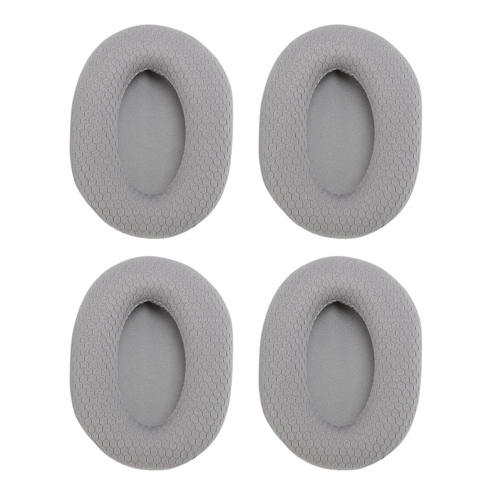Ejoyous 2 Paia Cuscinetti Auricolari di Ricambio, Tessuto a Rete Traspirante e Cuscinetti di Ricambio per Cuffie in Memory Foam per X, Auricolari di Facile Installazione per l'Uso Quotidiano (GREY)