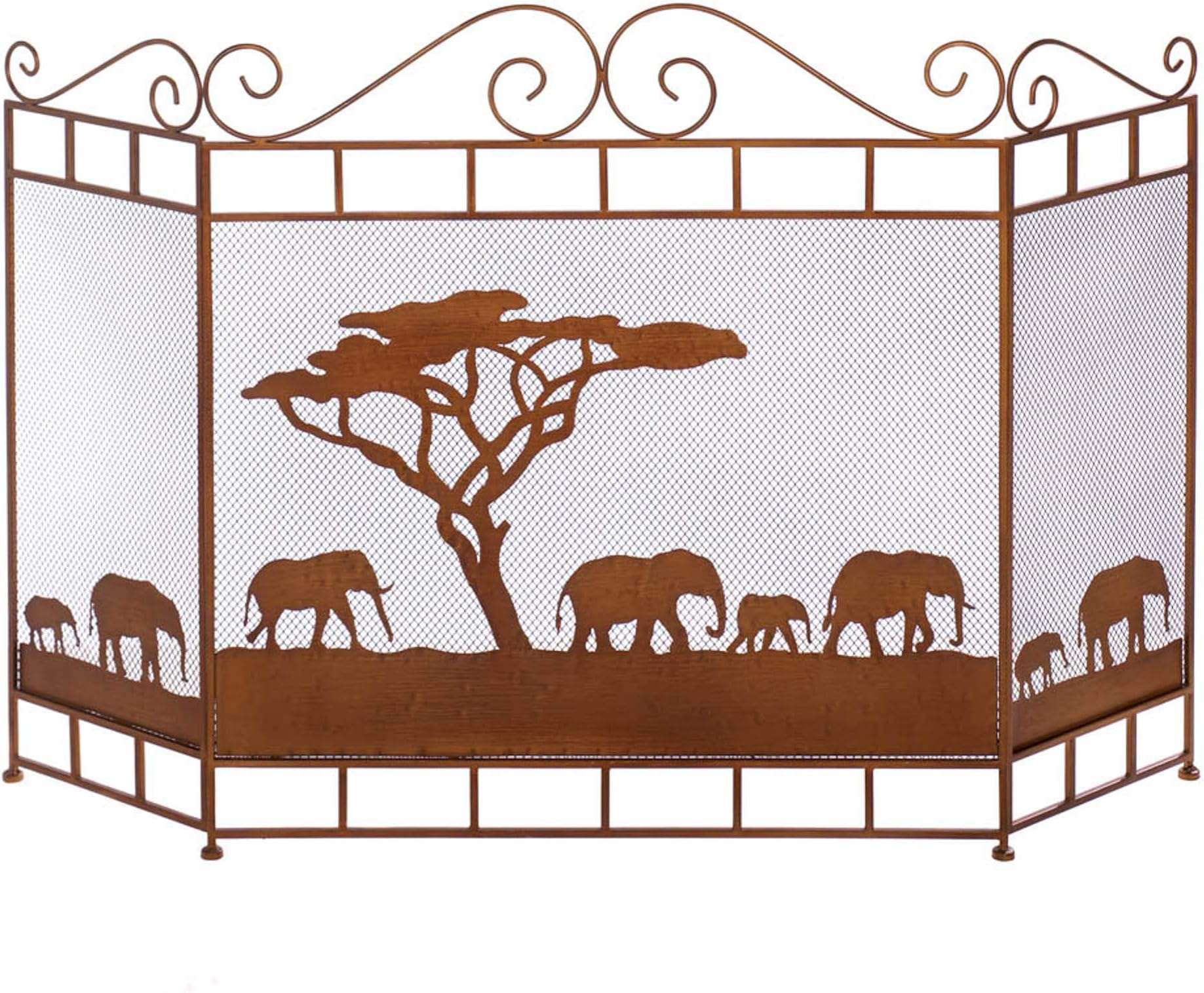 Accent Plus Wild Savannah Fireplace Screen 29.87x11.87x32.25