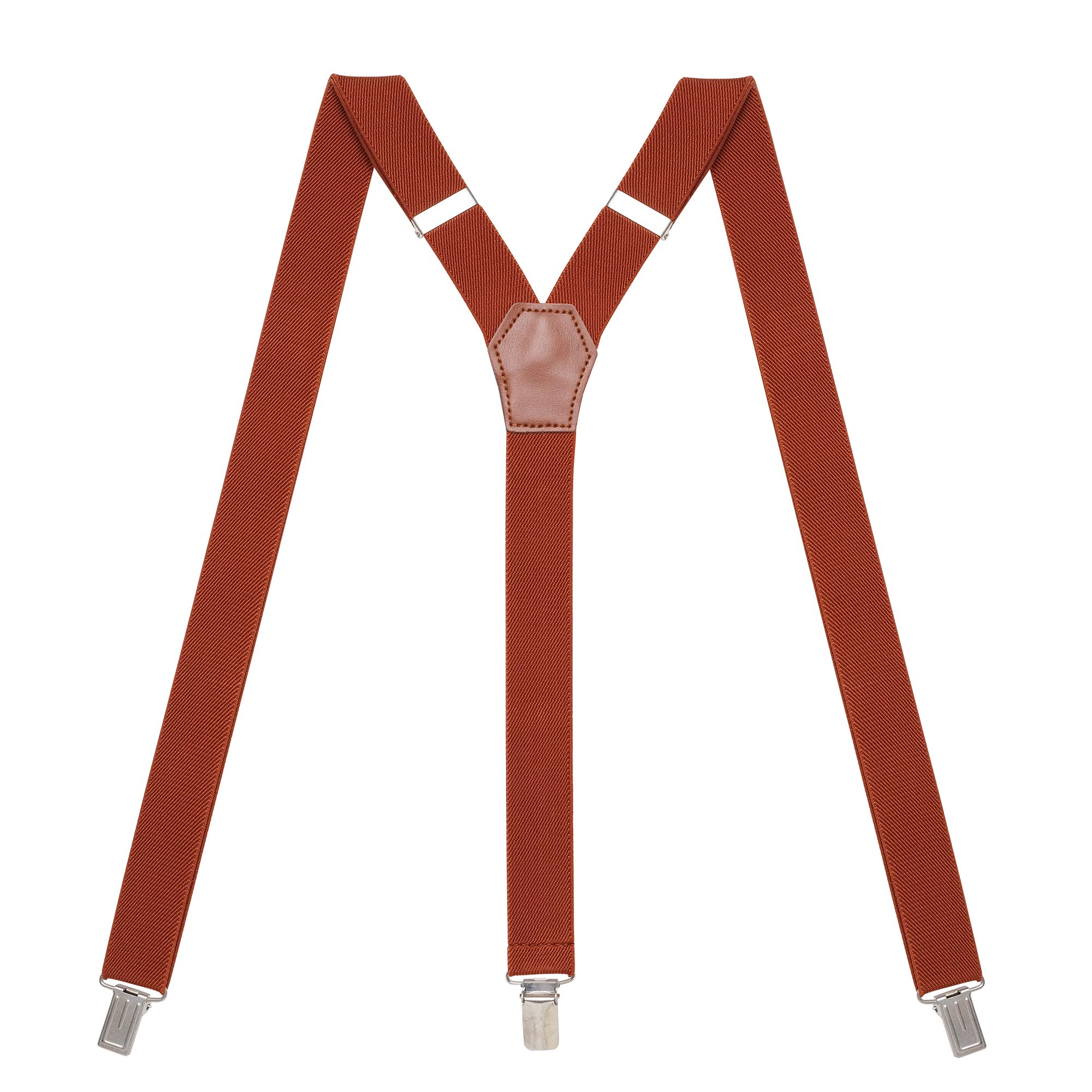 Womens Suspenders – Y Back Style – 1" Width - Comfortably Adjustable Elastic Straps and Metal Clips