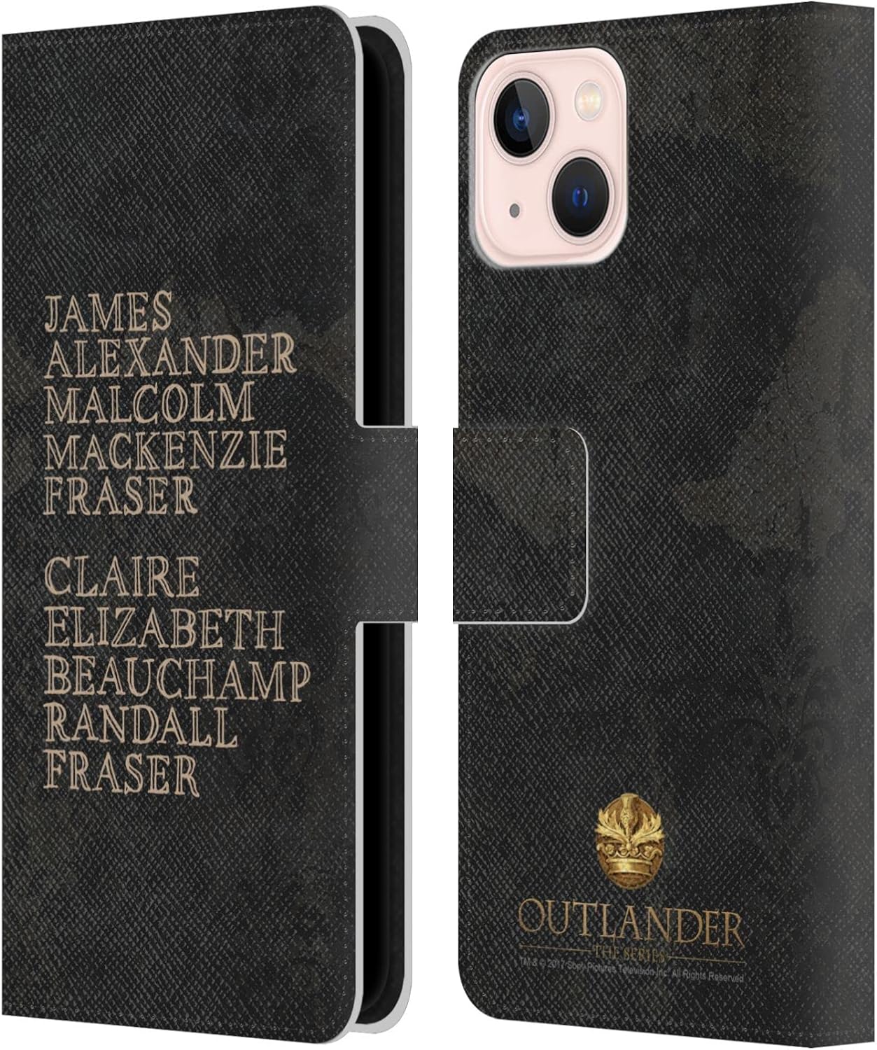 Head Case Designs Officially Licensed Outlander Blood of My Blood Graphics Leather Wallet Case Compatible with Apple iPhone 13