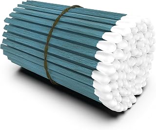 Blue Stick White Tip Fancy Matches 4 Inch Match Refill and Striker 100 Long Matches Short Matches Wooden Matches Bulk Matches Decorative Matchsticks Safety Matches for Cloche Jar Box Fireplace