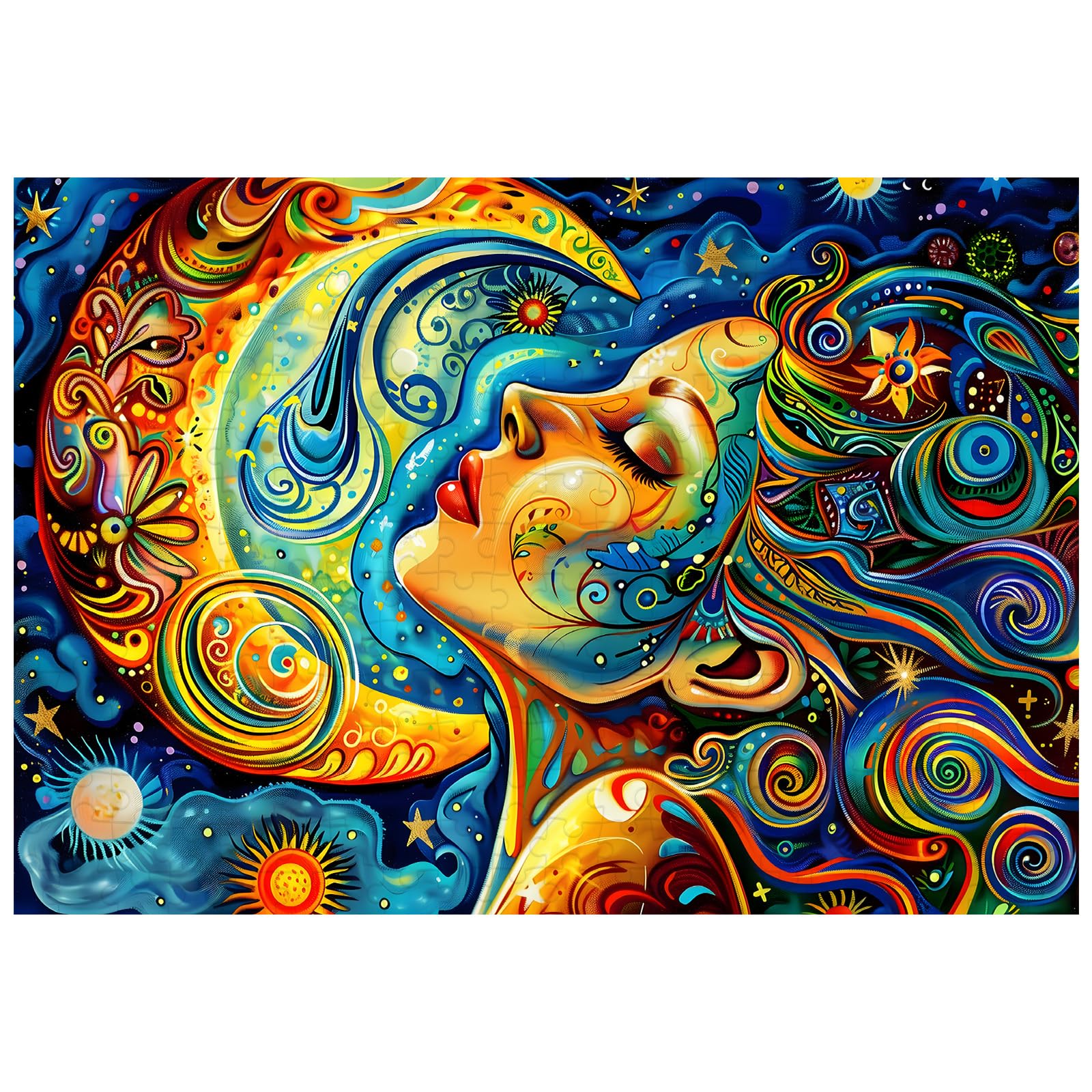 Ulord 300 Piece Puzzle for Adults Fantasy Moon Girl Jigsaw Puzzles