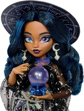 Moonspell Magic by Monster High bebeği, Öngörü sahibi Claire De Luna, kazan sürprizi ve kristal küre gibi aksesuarlar, JMB89