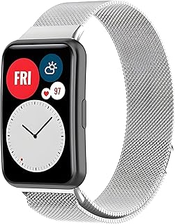 Compatible with Huawei Watch Fit Band, Magnetic Stainless Steel Replacement Wristband, Watch Band Compatible with Huawei Watch Fit by Next store