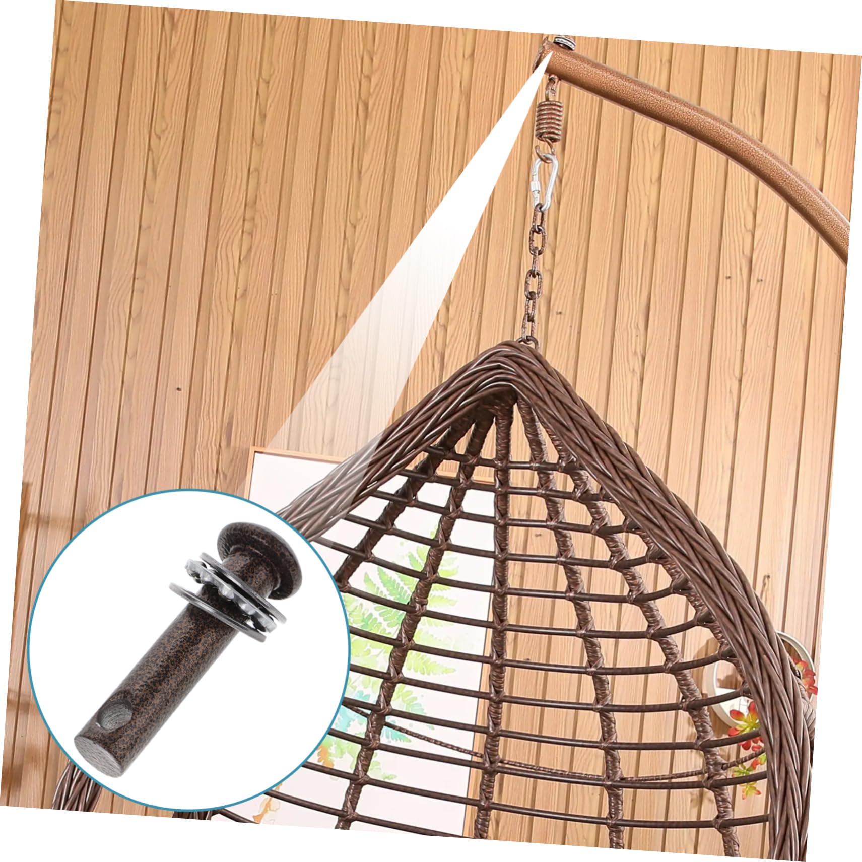 Kit De Suspension Pour Chaise Hamac,Crochet Robuste Avec Chaîne Pour Intérieur Et Extérieur,Sac