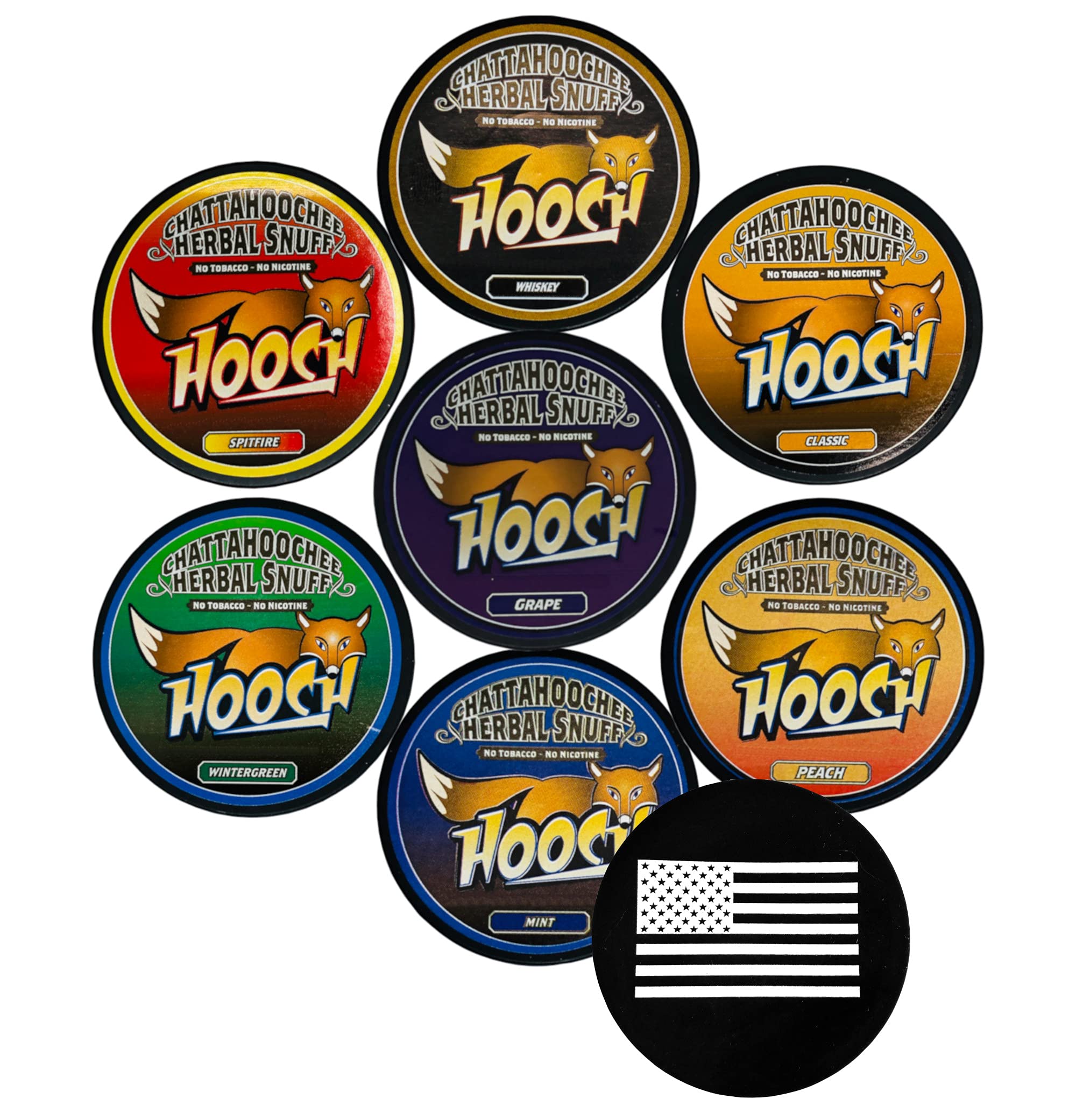 Variety Sampler Pouch Packs - 7 Cans - Includes DC Crafts Nation Skin Can Cover - US Flag