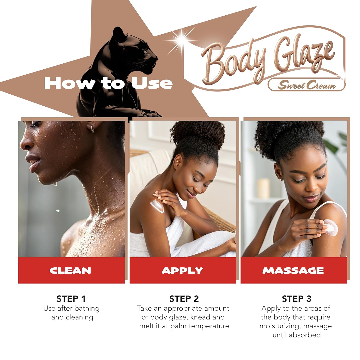 Body Glaze Body Butter, Butter At Its Finest, Deep Moisture Cream with Shea & Natural Oils – Hydrating, Non-Greasy, Tropical Glow for Dry Skin By The Brand You Trust. Black Panther Strong - Image 8