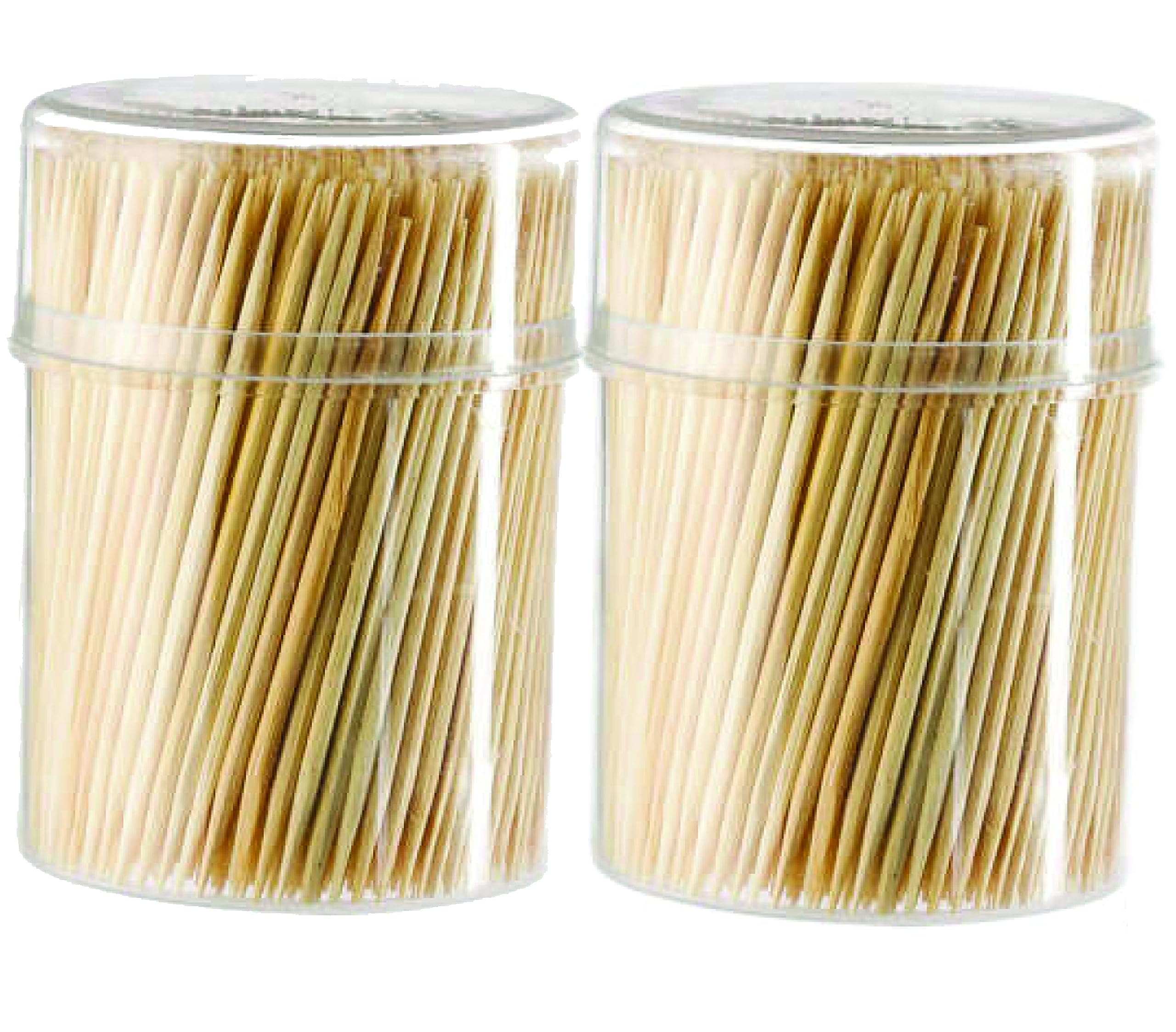 1000 Cure Dents en Bois Lot de 2 Boîte 500 Pièces Usage Quotidien