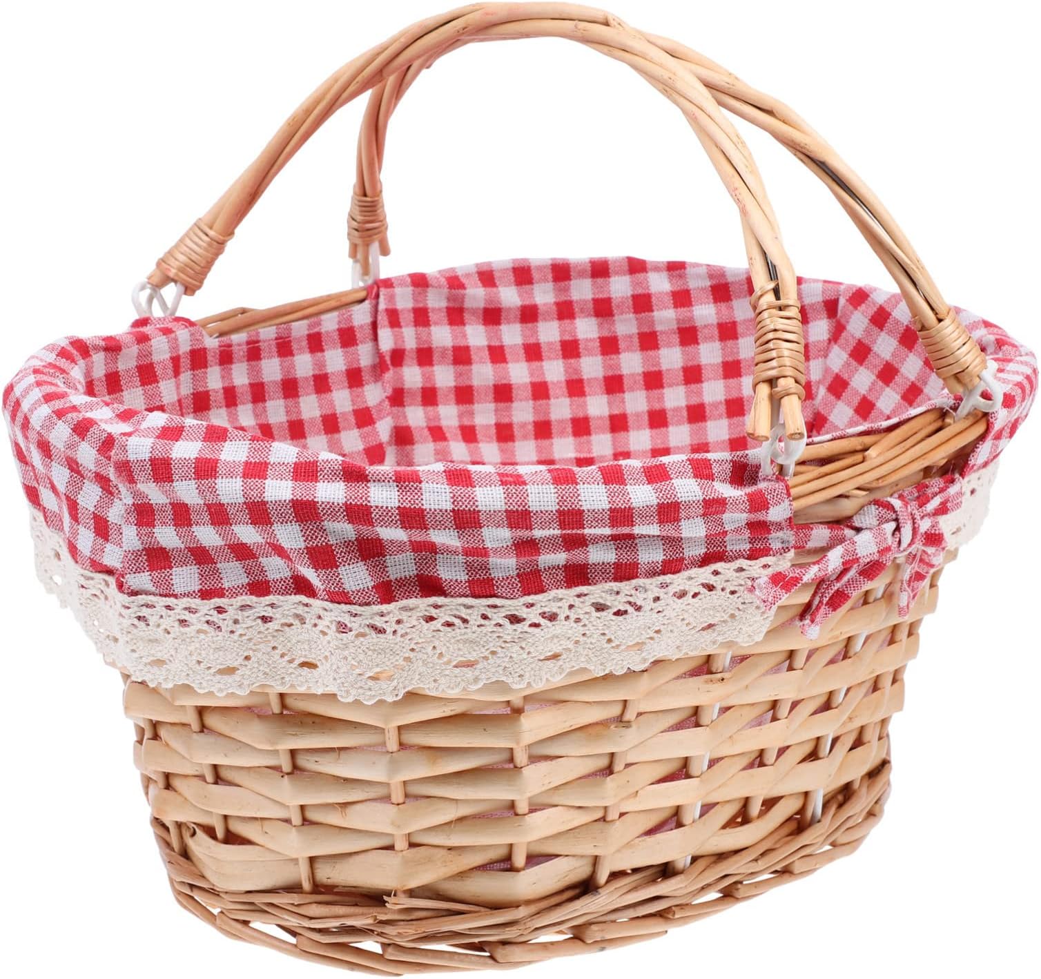Wicker Picnic Basket Christmas wicker basket Storage Basket Wicker Country Picnic Basket