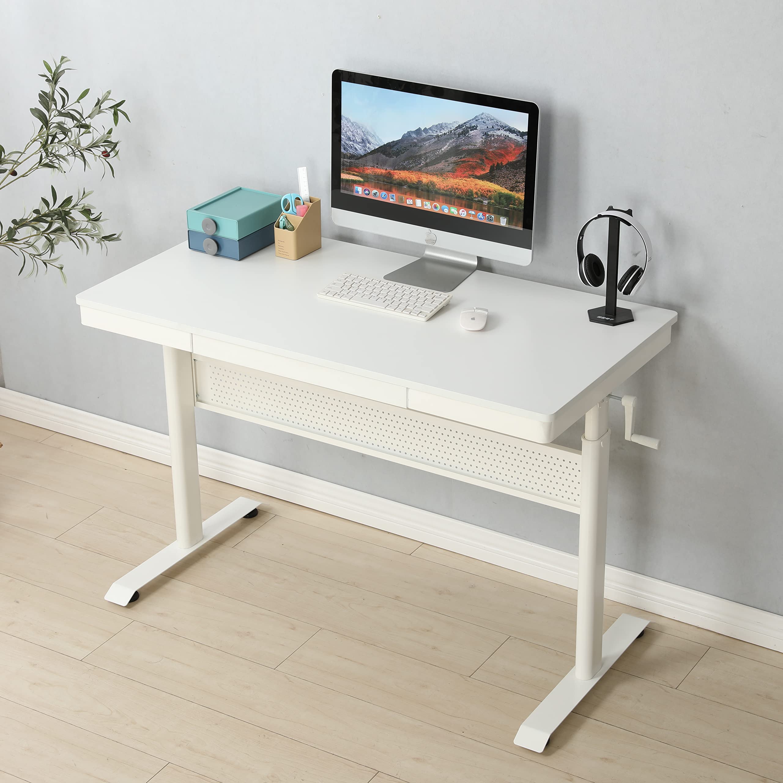 Amazon.com: (White Tabletop) 48 x 24 InchesStanding Desk with