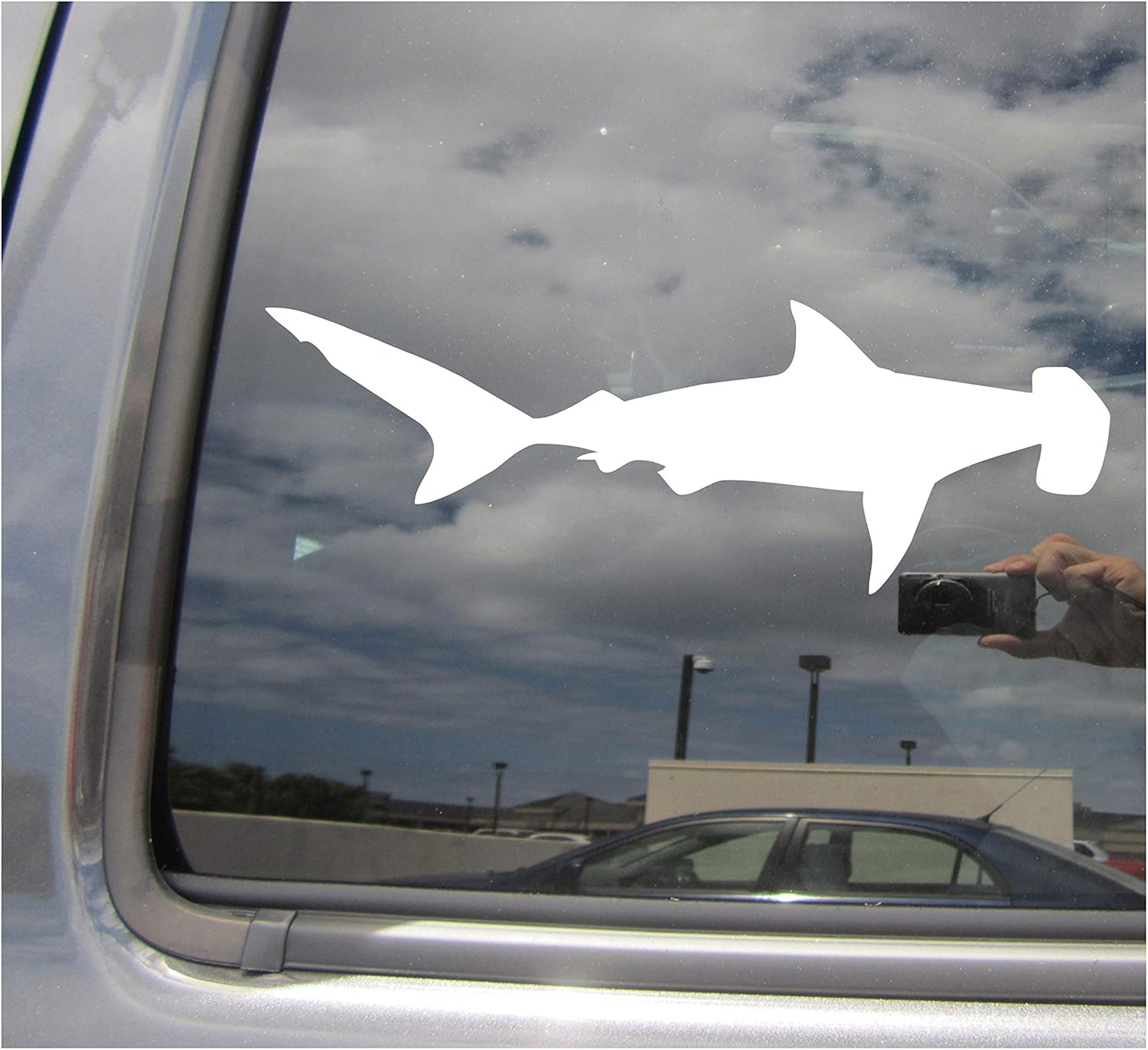- Hammerhead Shark - Apex Predator Ocean - Cars Trucks Moped Helmet Hard Hat Auto Automotive Craft Laptop Vinyl Decal Store Window Wall Sticker 01509