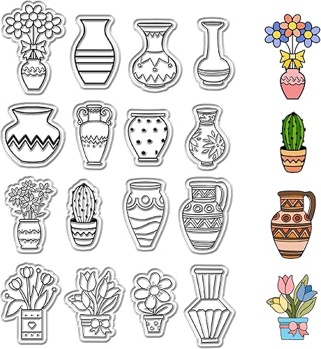 Miniatura 11 de CRASPIRE Sellos de goma transparente con letras y números, alfabeto A-Z, inicial, sellos de silicona transparente para diario, tarjetas, hacer