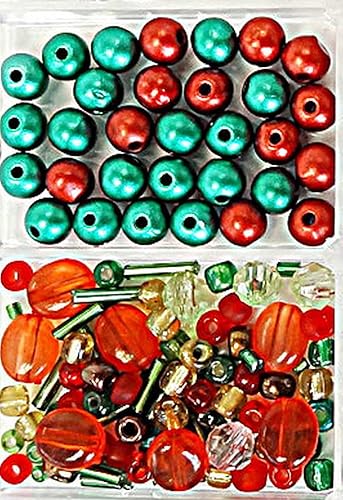 Miniatura 6 de Linpeng BB-08 - Cuentas de semillas verdes de 4 a 0.906 in, cuentas cuadradas rectangulares planas para árbol de Navidad. Gancho de cordón de 0.78