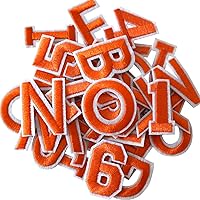 Vista 32 de GYGYL 36 Parches de Letras y Números para Planchar, Parches de Letras de Animales, Parche Bordado del Alfabeto A-Z, Números 0-9 Aplique para Ropa