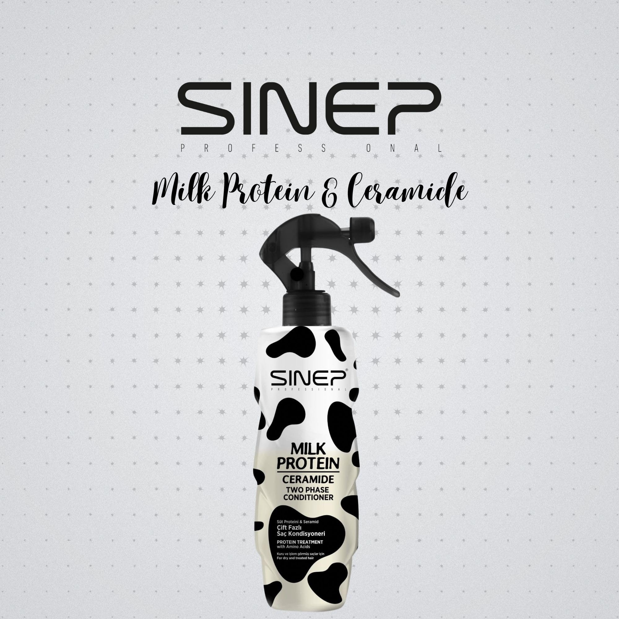 SINEP Professional Milk Protein and Ceramide Two Phase Hair Conditioning Conditioner 400ml Repairs Hair Damage Reduces Frizz Moisturizes - Image 2