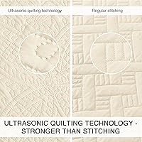 Vista 37 de Love's cabin - Juego de edredón tamaño King, color marrón, colcha de verano, microfibra ligera, estilo moderno de monedas, para todas