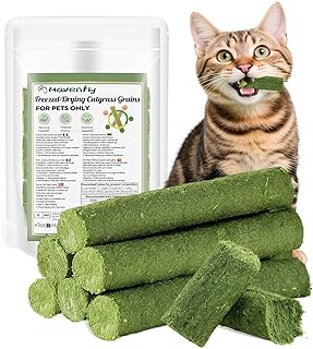 Katzengras Snack, 30g Gefriergetrocknet Snacks für Katzen für die Zahnpflege und Haarknäuel Entfernen, Katzenminze product image