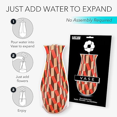 Miniatura 4 de MODGY Florero extensible de plástico decorativo moderno para centros de mesa de flores, decoración de mesa de comedor, sala de estar, baño, oficina,