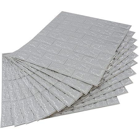 Hukz Wall Panels Self Adhesive 60 Cm X 30 Cm Pe Foam 3d Brick Wallpaper Waterproof Wall Tattoo Anti Collision Wallpaper Multicolour Amazon De Diy Tools