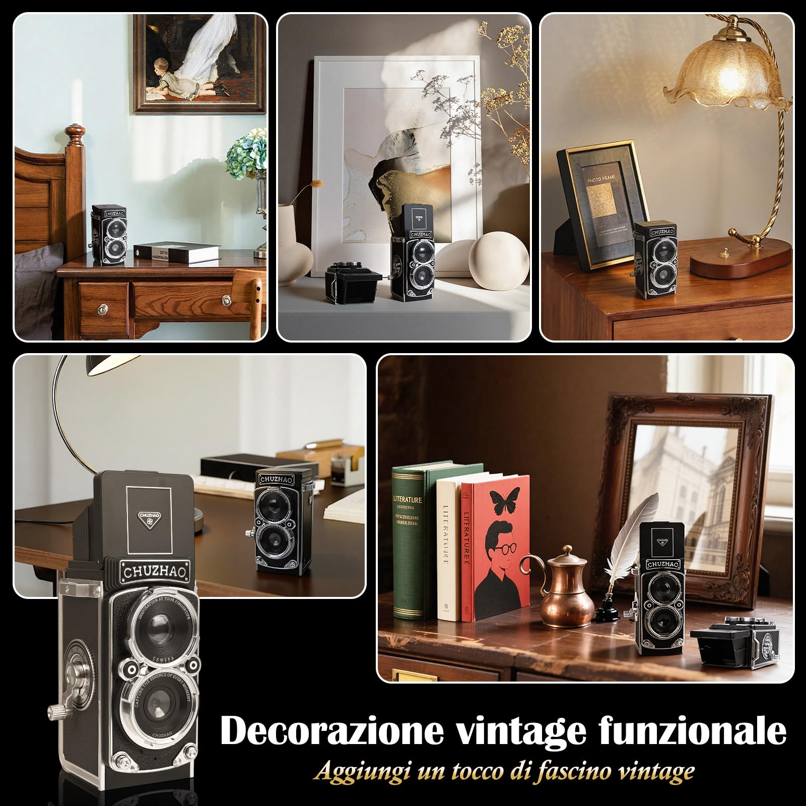 Mini Fotocamera Digitale Retrò, Fotocamera Portatile Con Scheda Da 16 GB, Video Fhd 1080P 12 MP, Autofocus Retrò, Usb, Compatta Vintage, Fotocamera Digitale Per Principianti, Adolescenti, Bambini