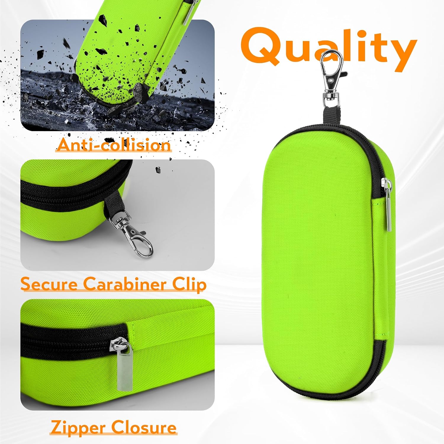 Double Eyeglasses Case, Hard Shell Dual Glasses Case Travel Sunglasses Organizer for Men Women