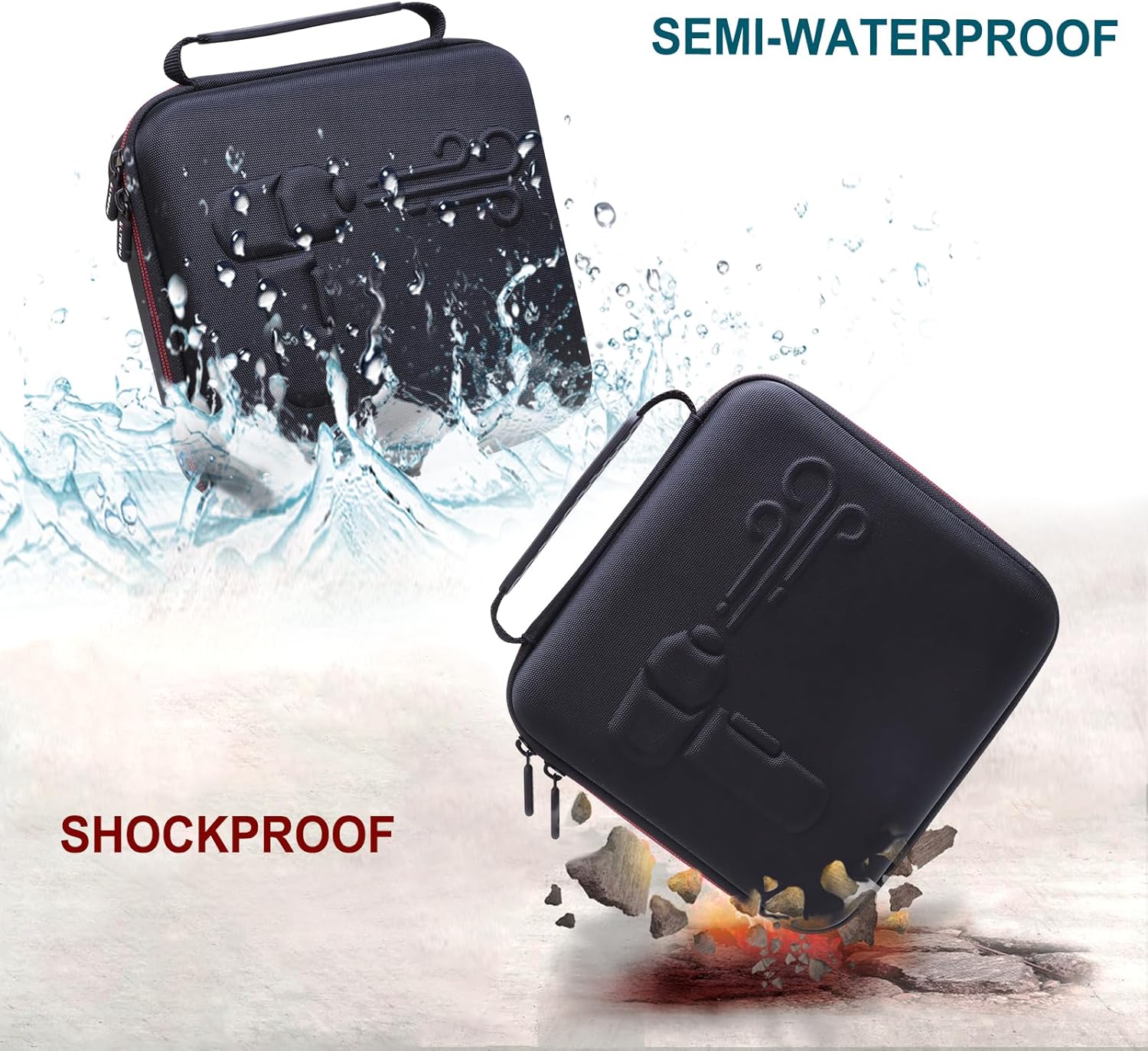 LTGEM Case Compatible with EYYA Air Duste Handheld Cordless Car Vacuum Cleaner, Black (case only)