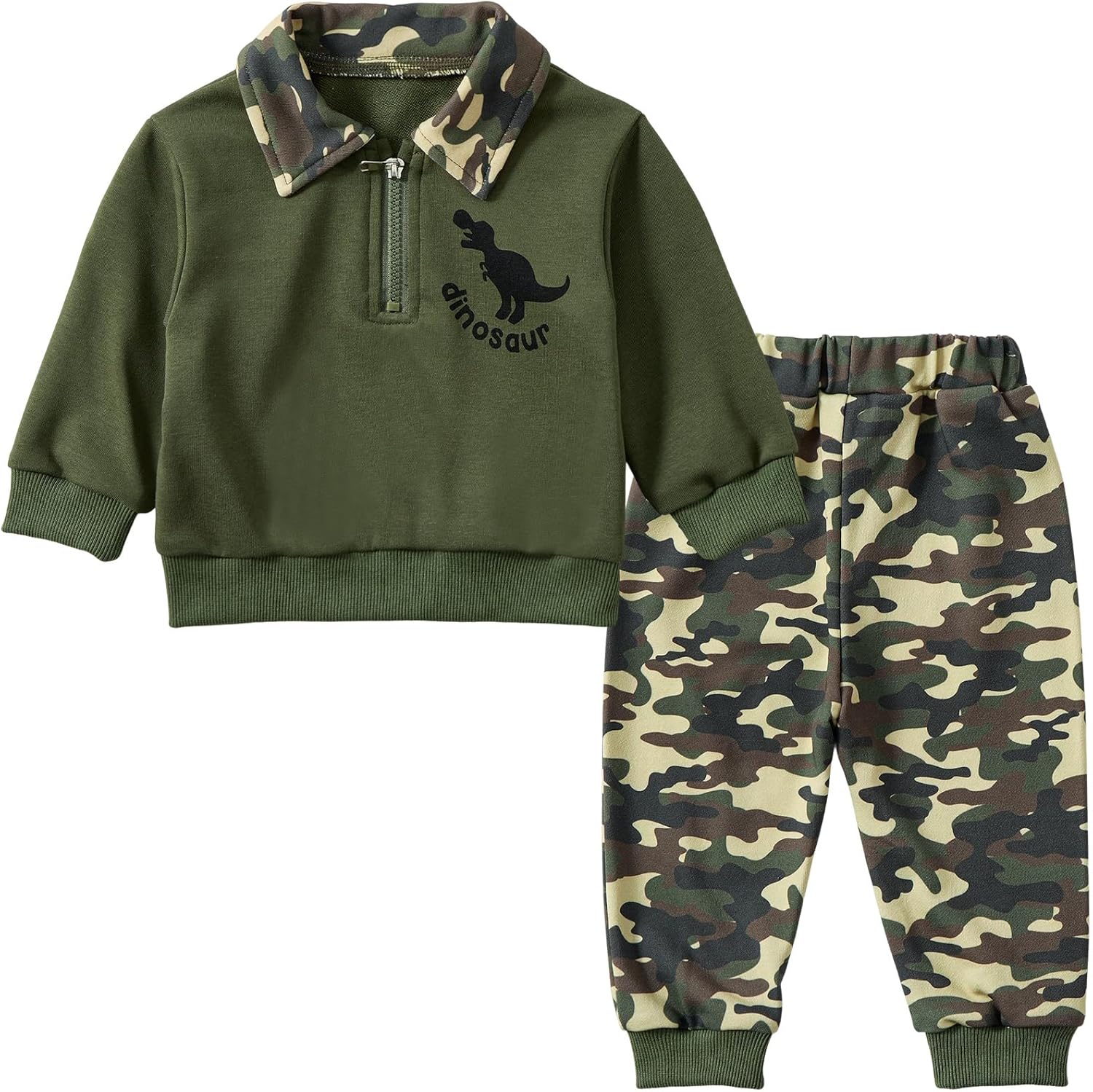 Toddler Baby Camo Camouflage Long Sleeve Sweatshirt Top Jogger Pants Set Cute Fall Winter Clothes Set