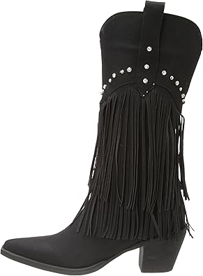 brown fringe cowboy boots