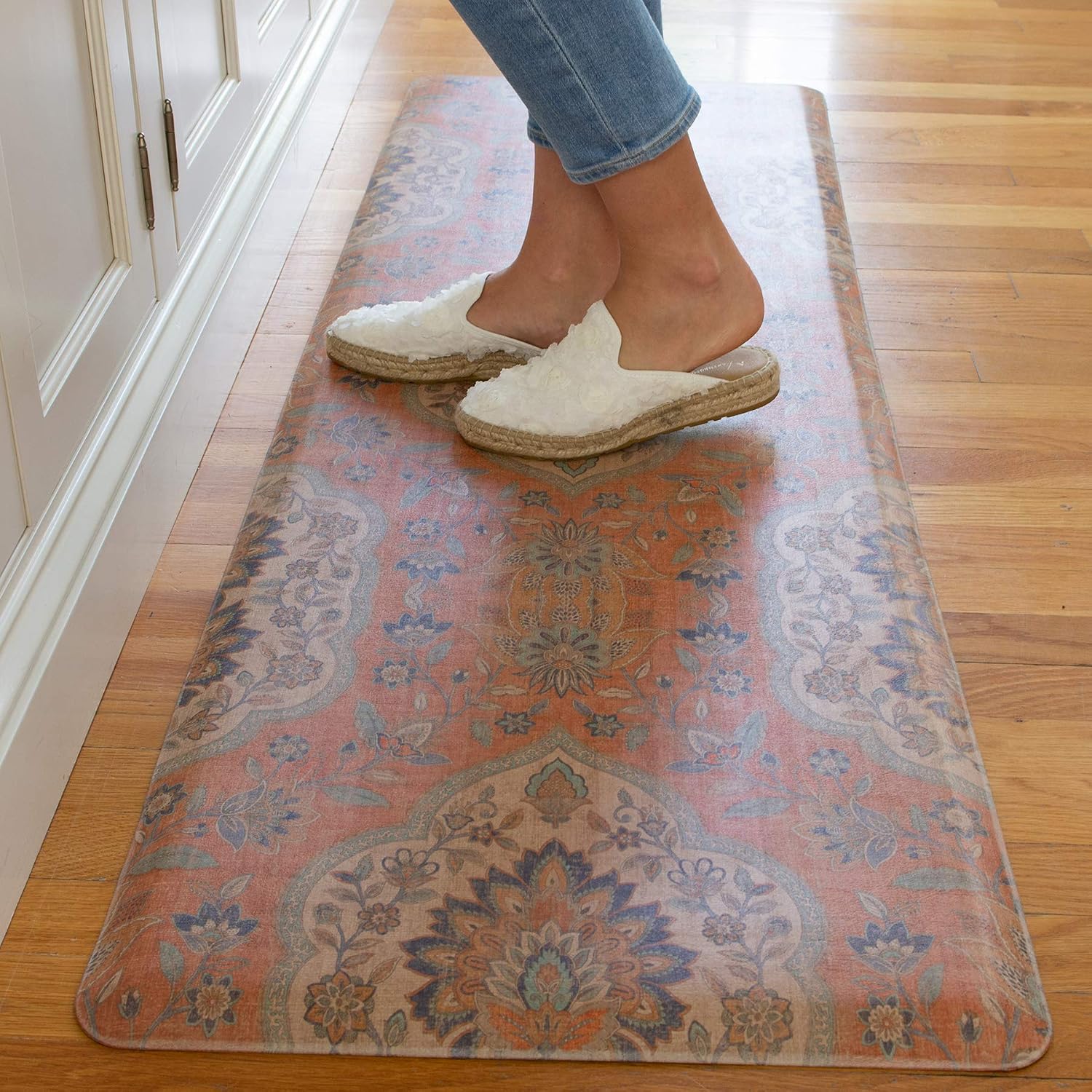 FloorPops FPA3735 Persepolis Anti-Fatigue Comfort Long Mat, Orange