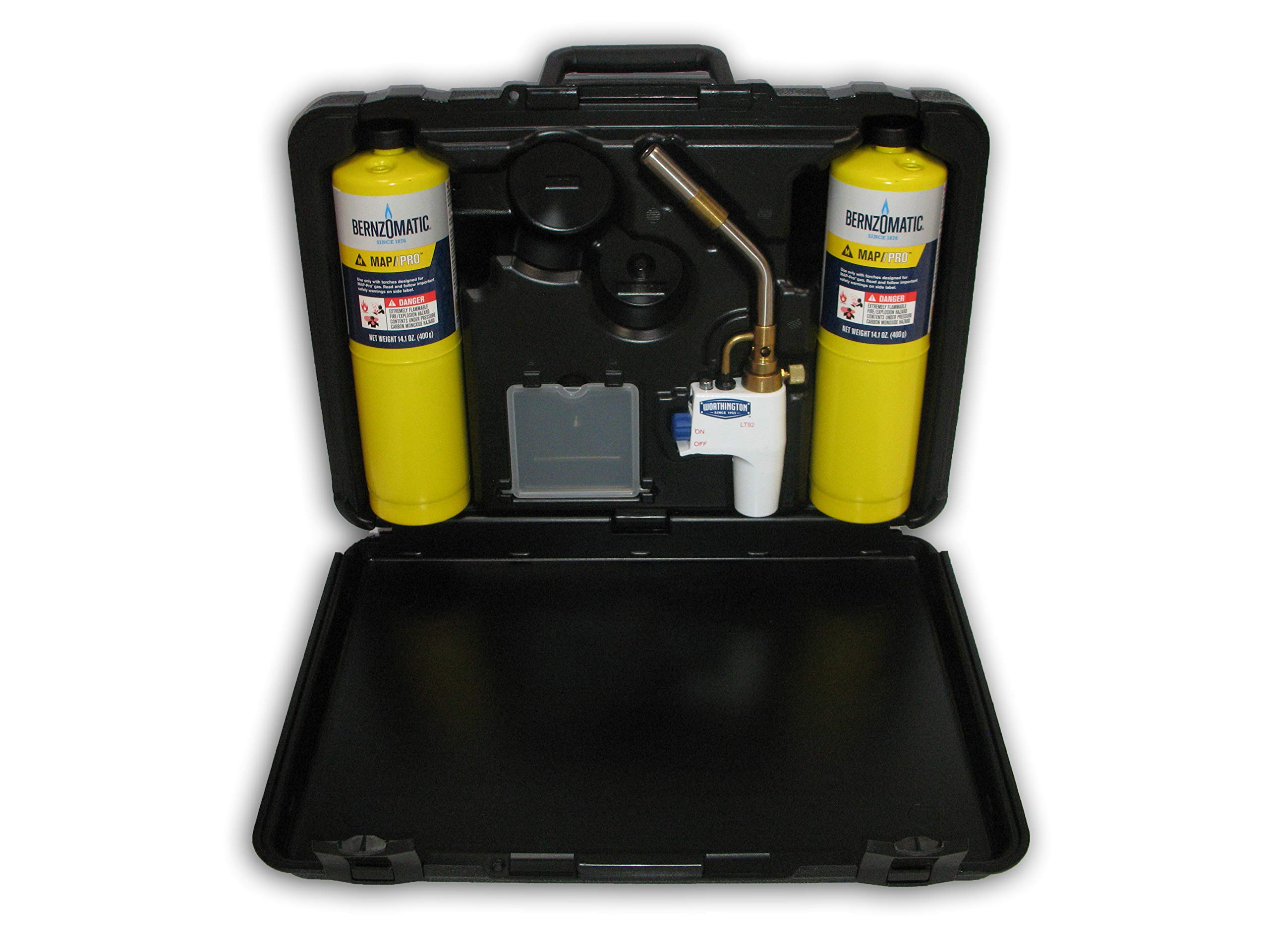Equipo de soldadura con cartuchos desechables. Maletín Gas Map L92 (Bernzomatic/worthington)