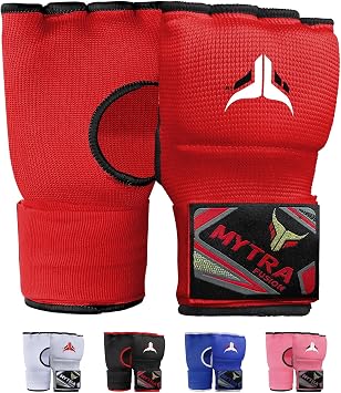 Mytra Fusion Gel Padded Inner Gloves Boxing Hand Wraps for Kids, Boxing Wraps with 80 cm Long Wrist Strap for MMA, Kickboxing, Punching, Martial Arts & Muay Thai Hand Wraps