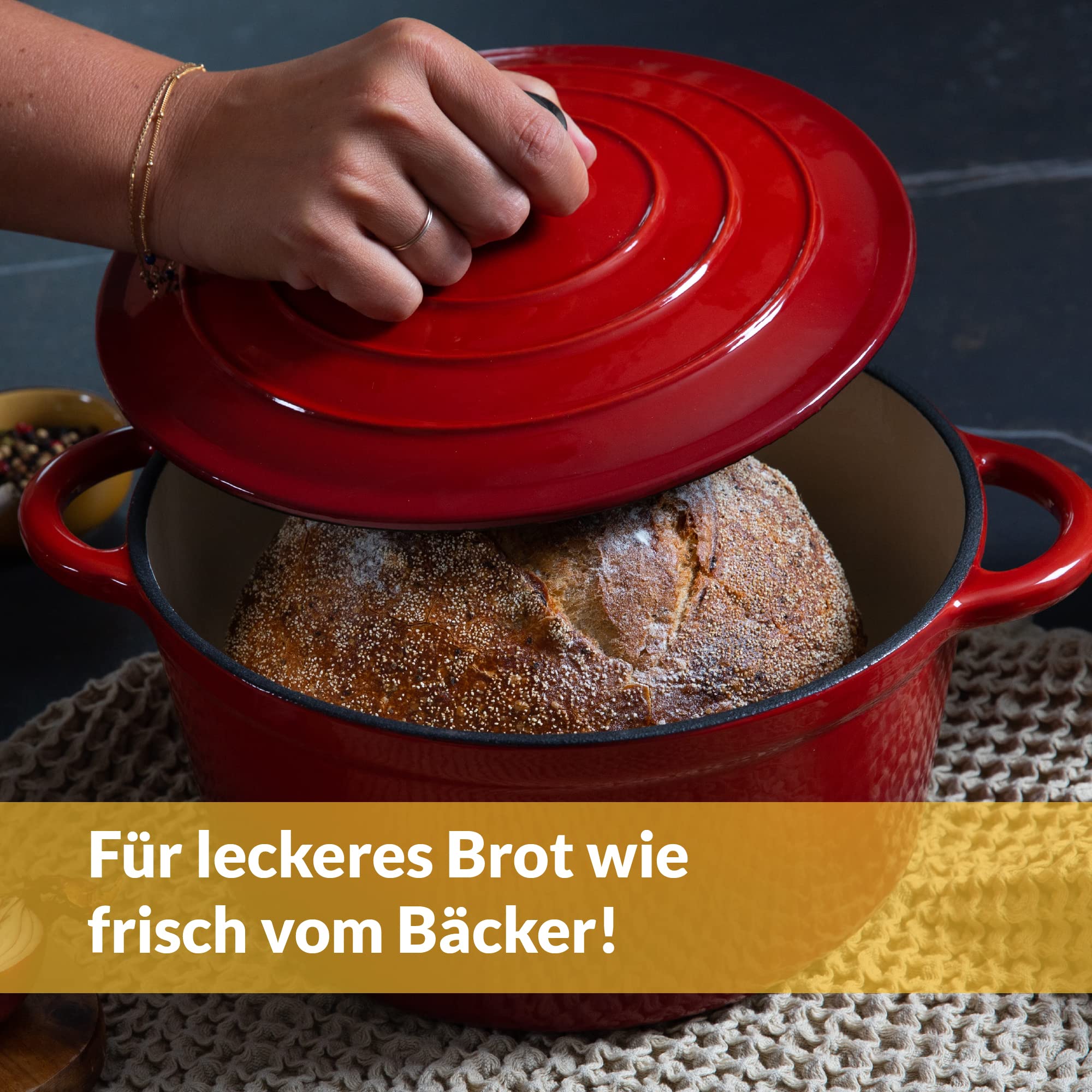 Chefarone Gusseisen Topf 24 cm 3,5 L – Bild 2