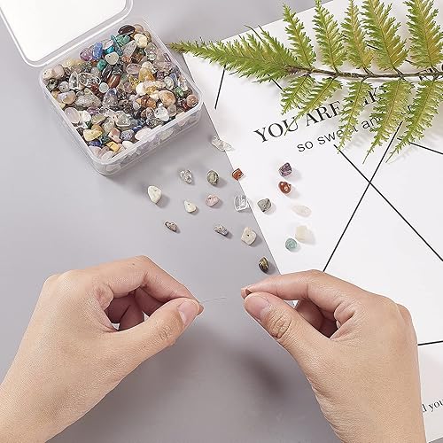 Miniatura 6 de Airssory Cuentas sueltas de piedras preciosas naturales multicolor de 3.53 a 4.23 onzas (100  4.23 oz) con piedras preciosas curativas sueltas, lote
