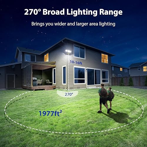 Miniatura 4 de iMaihom Luz de seguridad LED con sensor de movimiento de 100 W, luces de inundación súper brillantes de 9000 lm para exteriores, reflector exterior