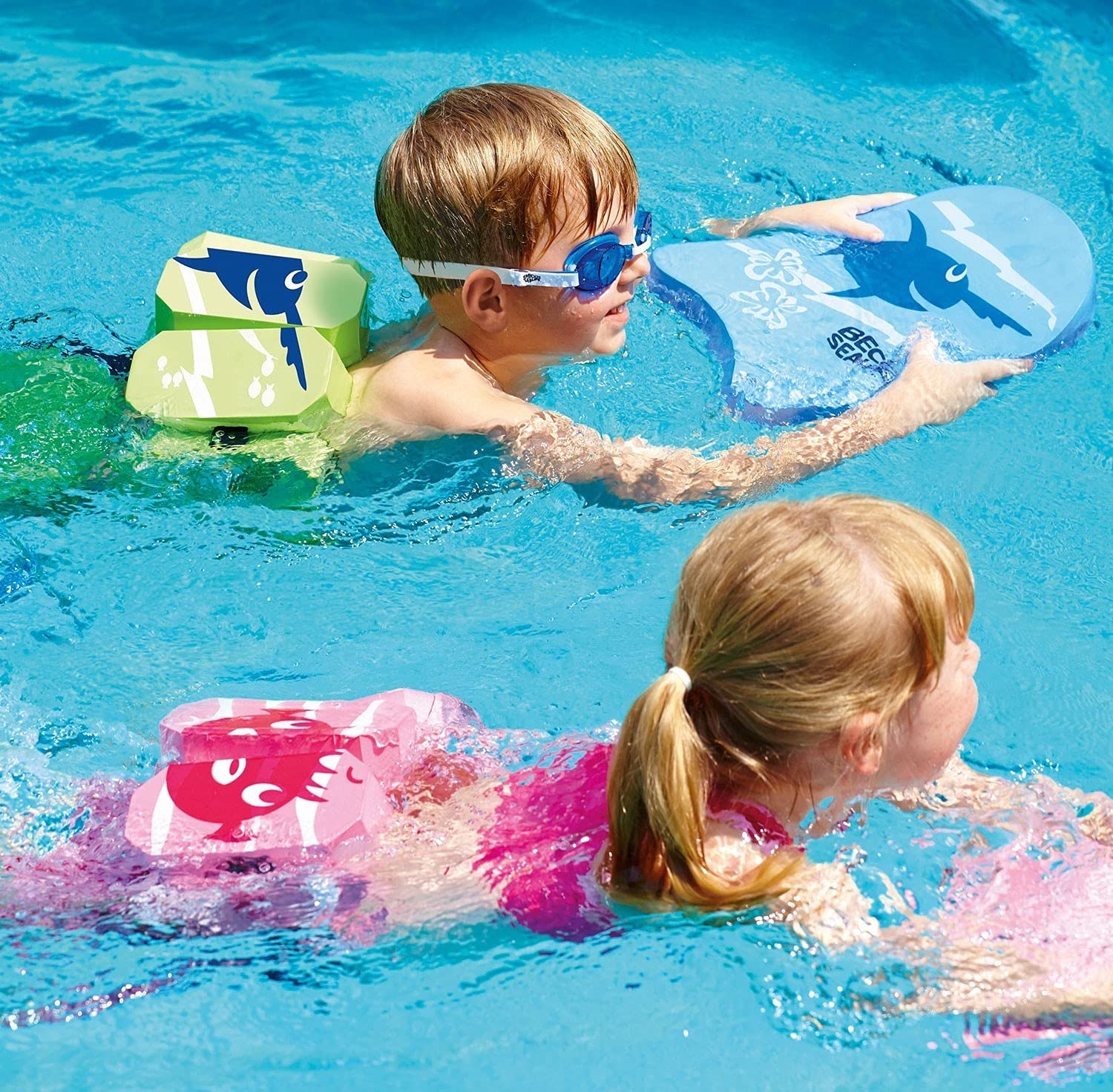 Beco Sealife - Cintura da Nuoto con Kick Board, per Sport Acquatici, Giallo.