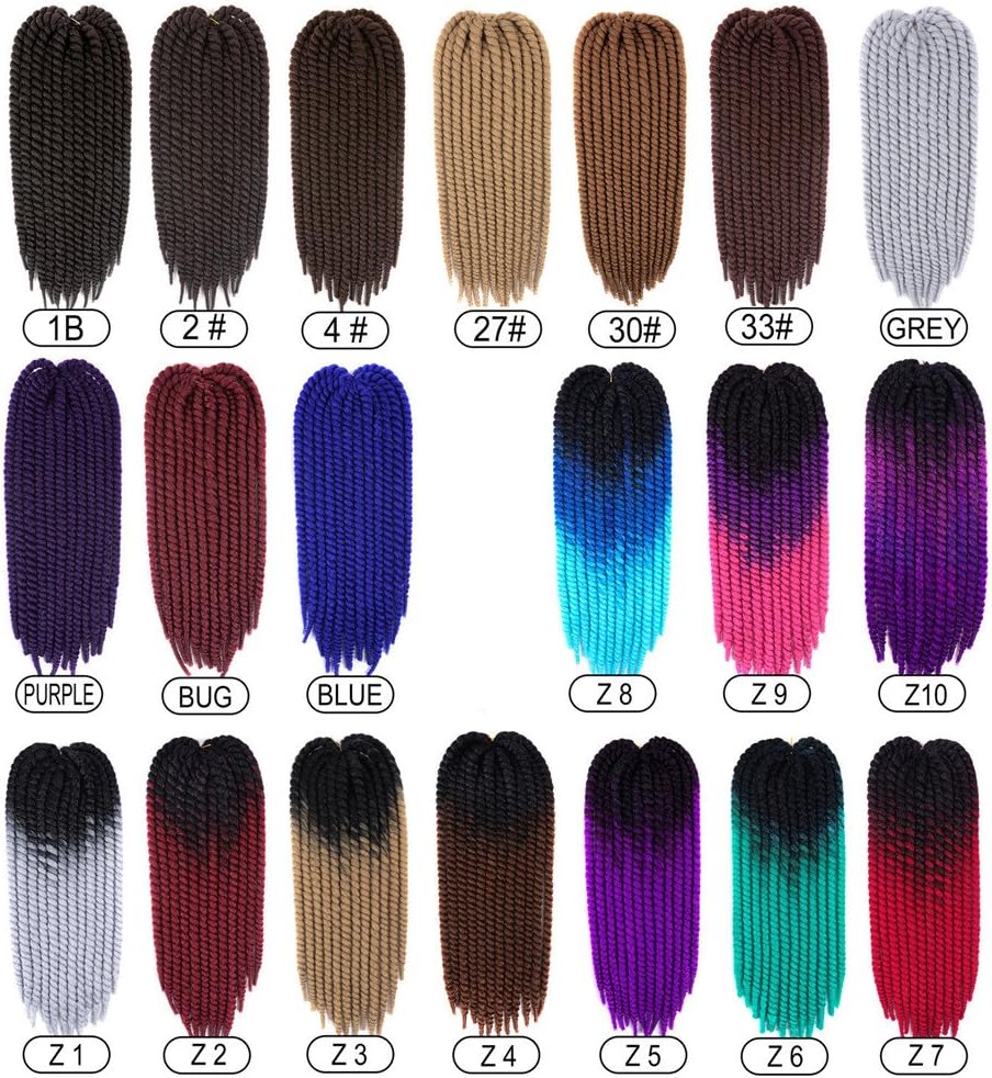 Dilla Beauty Set of 3 22 Inch False Locs Crochet Twist Braids Synthetic Hair Extensions False Locs Kanekalon Fiber Braiding Hair Afro Kinky Soft Dreadlock Hair 12 Strands/Pack