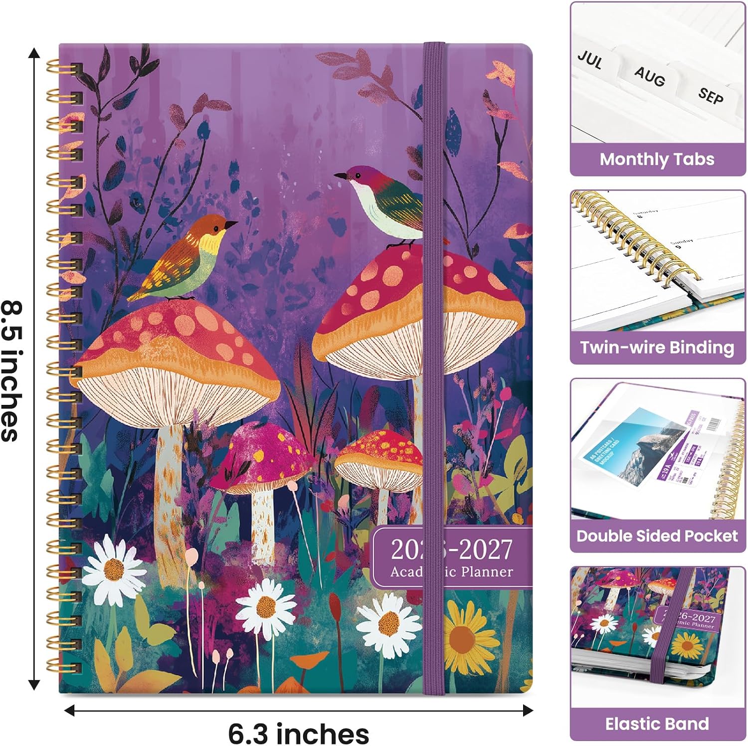 Taja Planner 2026-2027, Jul 2026-Jun 2027 Monthly & Weekly Calendar Planner image 4