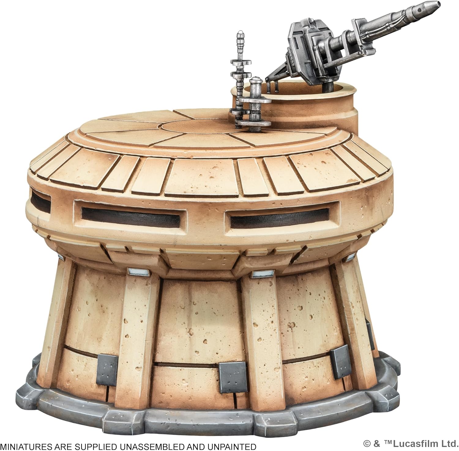 Asmodee Star Wars Shatterpoint Outer Rim Outpost Terrain Pack - Outpost Bunker, Crate Stack & Bogwing, Tabletop Miniatures Strategy Game for Kids & Adults, Ages 14+, 2 Players, 90 Min Playtime