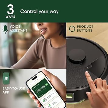 Roomba 105 Combo Robot Vacuum & Mop + AutoEmpty Dock - Self-Empties for 75 Days, Intense Power-Lifting Suction, LiDAR Navigation, Multiple Cleaning Modes, Avoids Mopping Carpet, Works with Alexa