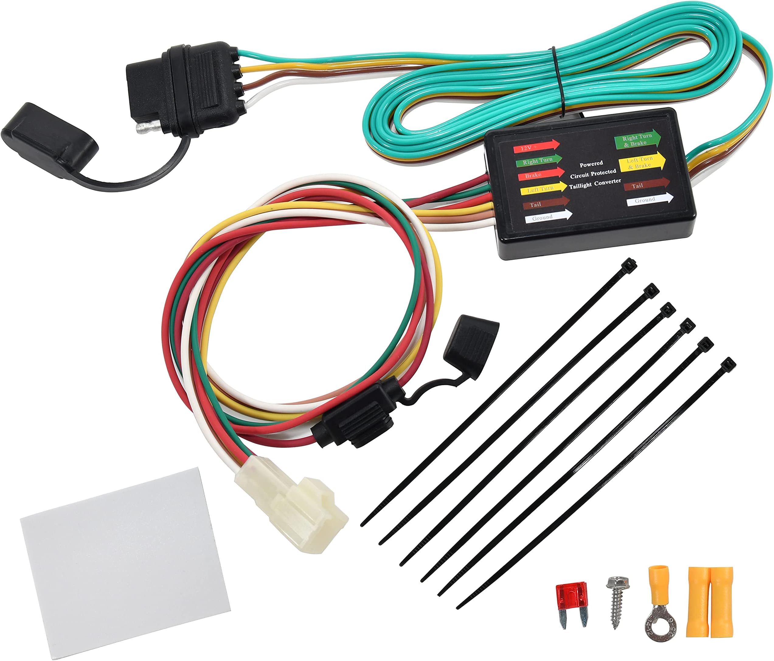 Connettore Ricambio T-One RED WOLF A 4 Vie Per Impianto Elettrico Rimorchio Subaru Forester, Legacy, WRX